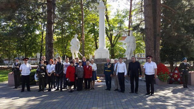 Место подвига Леонтия Кондратьева Воинской мемориал в городе Горячий Ключ