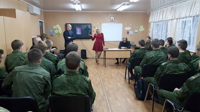Урок мужества в Кубанского казачем кадетском корпусе имени атамана М.П. Бабыча